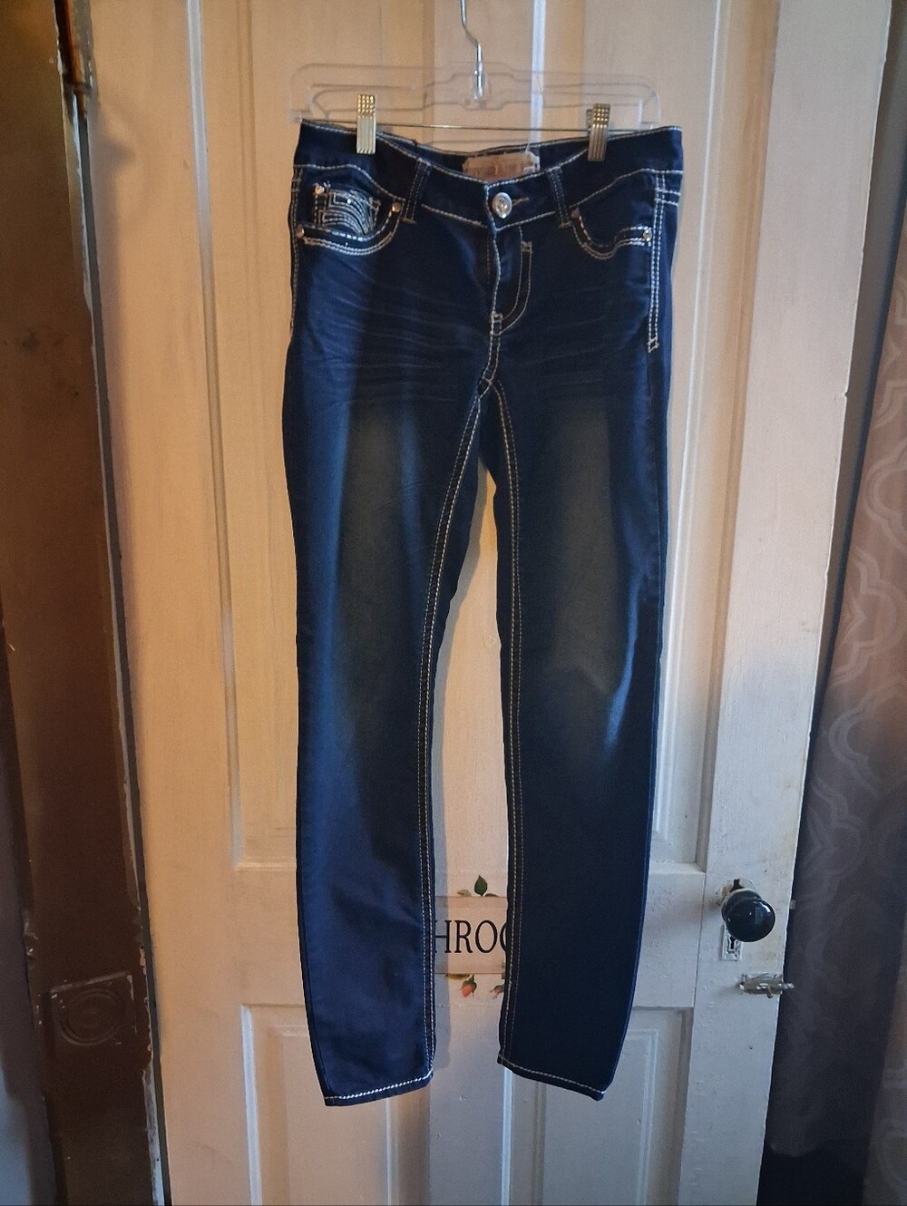Hydraulic - Dark Blue Women's Skinny Jeans - Classic Stretch Denim Size 4 Tall